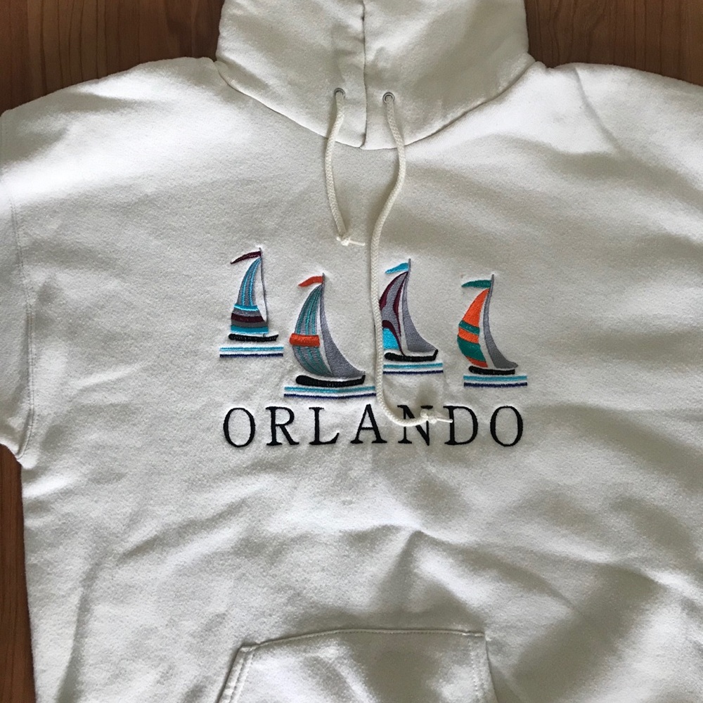 Soft Cream Orlando Hoodie sz L